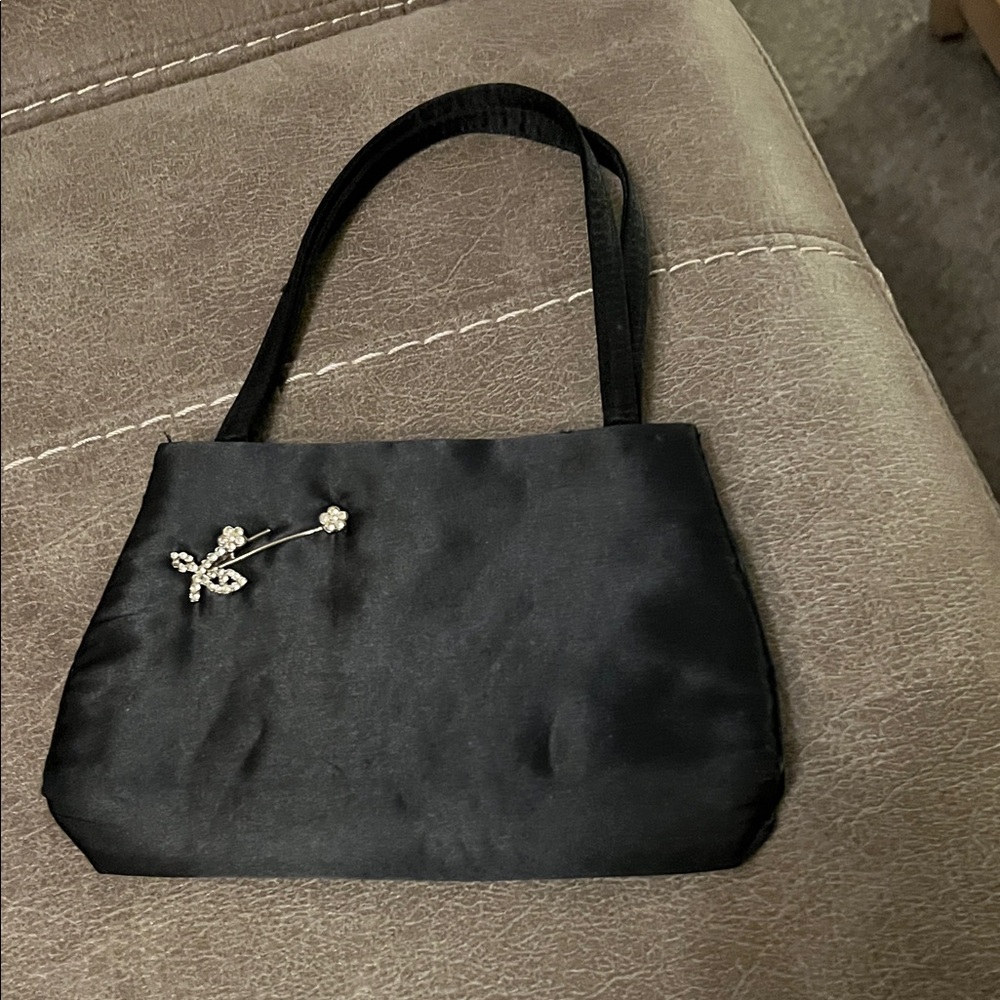 Vintage Elegant Black Evening Bag